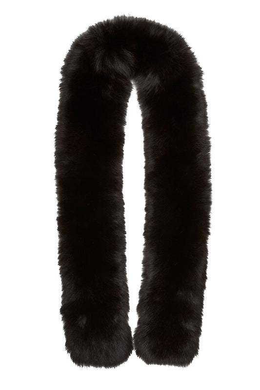 HOLLIES Collar Long Brown