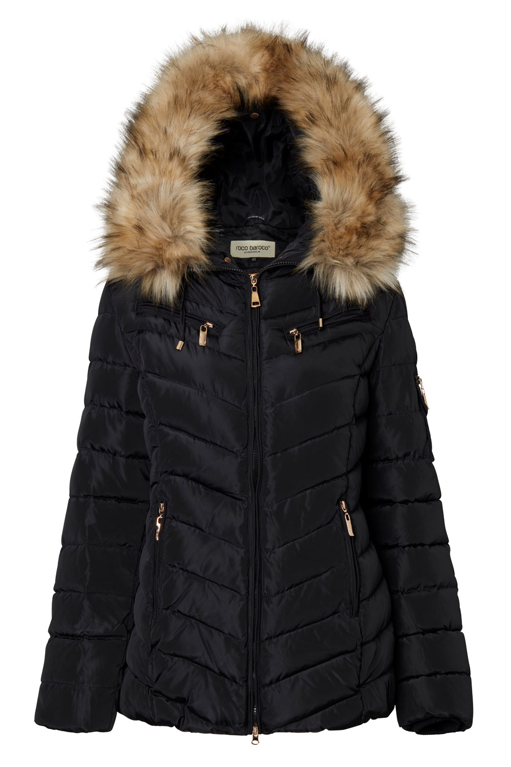 ROCO BAROCO Cortina Jacka Svart/Natur