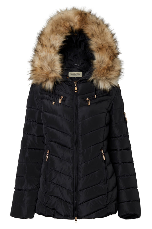 ROCO BAROCO Cortina Jacka Svart/Natur