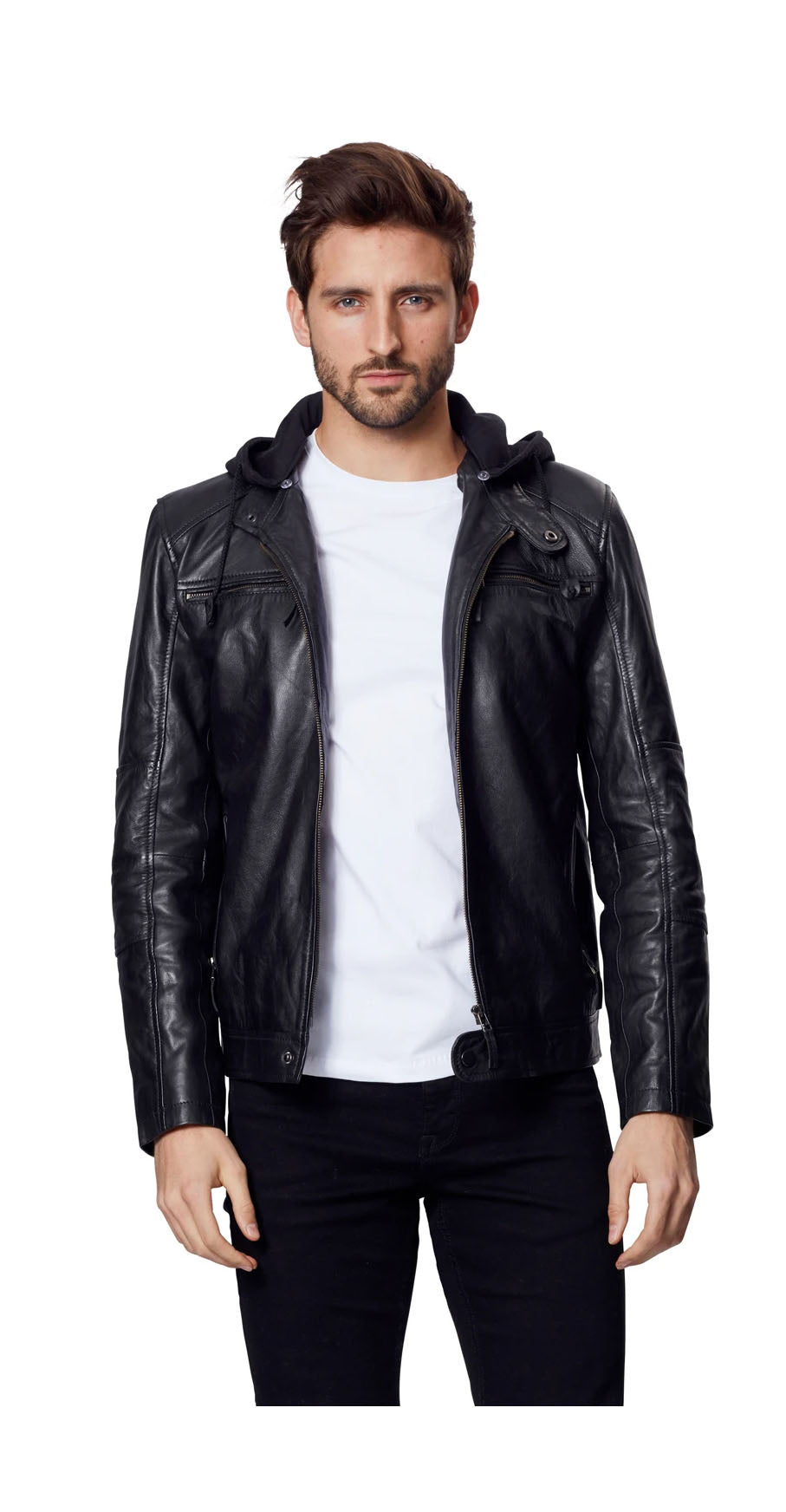 HOLLIES Anton Skinnjacka Svart