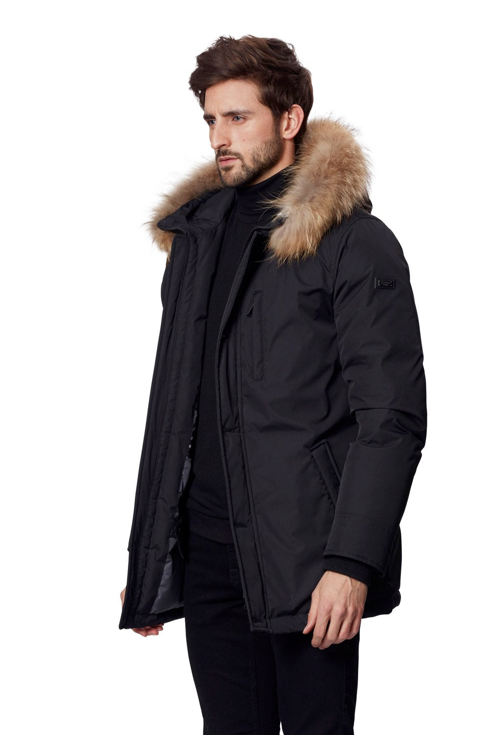 HOLLIES Calgary Men Black/Natur