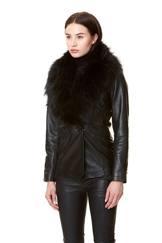 HOLLIES Collar Big Svart