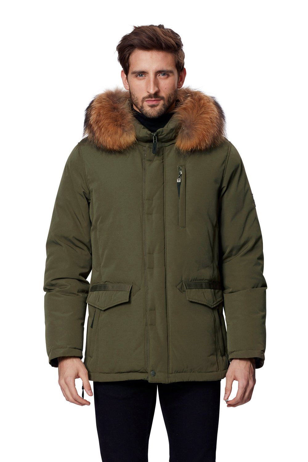 HOLLIES Daniel Men Olive/Natur