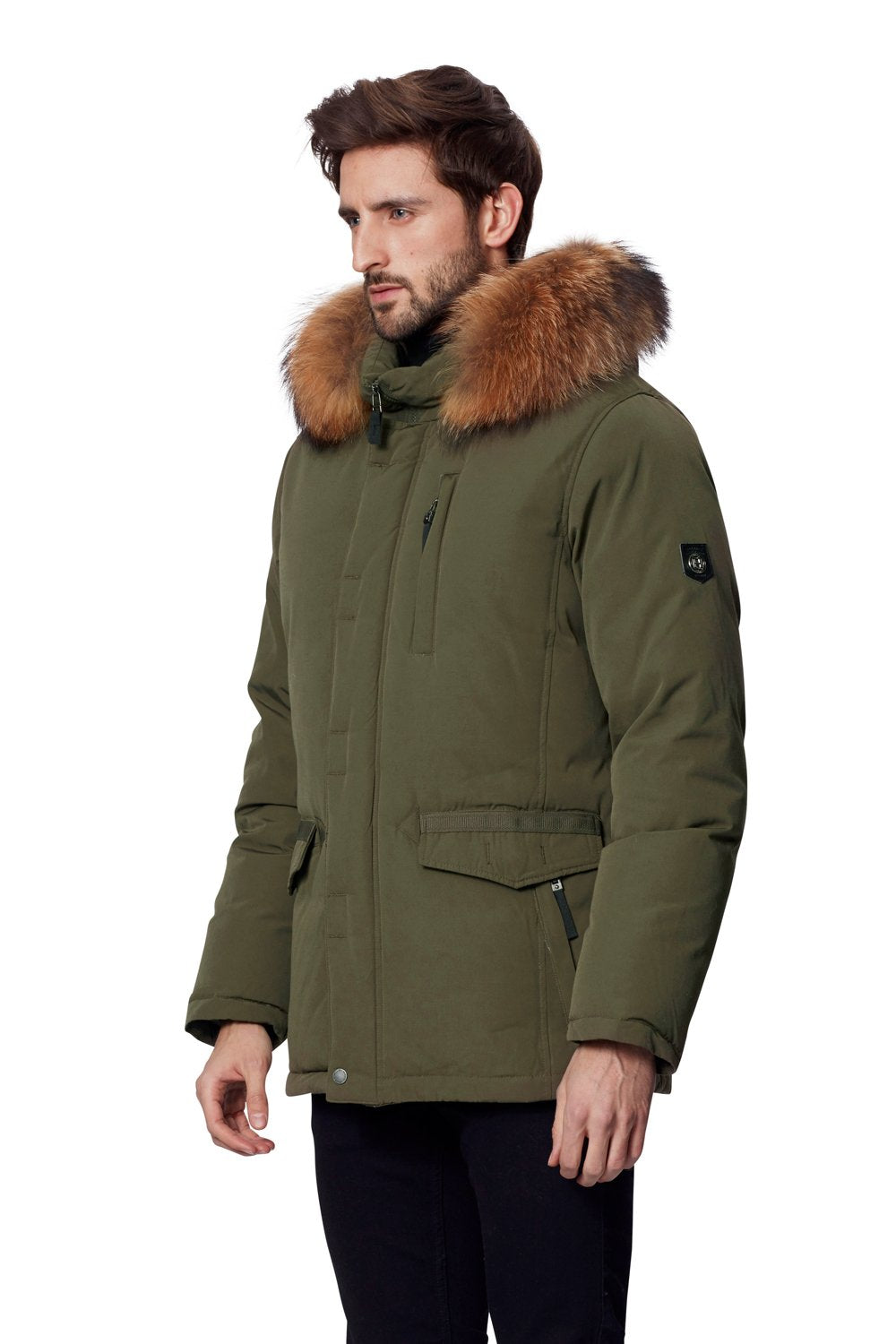 HOLLIES Daniel Men Olive/Natur