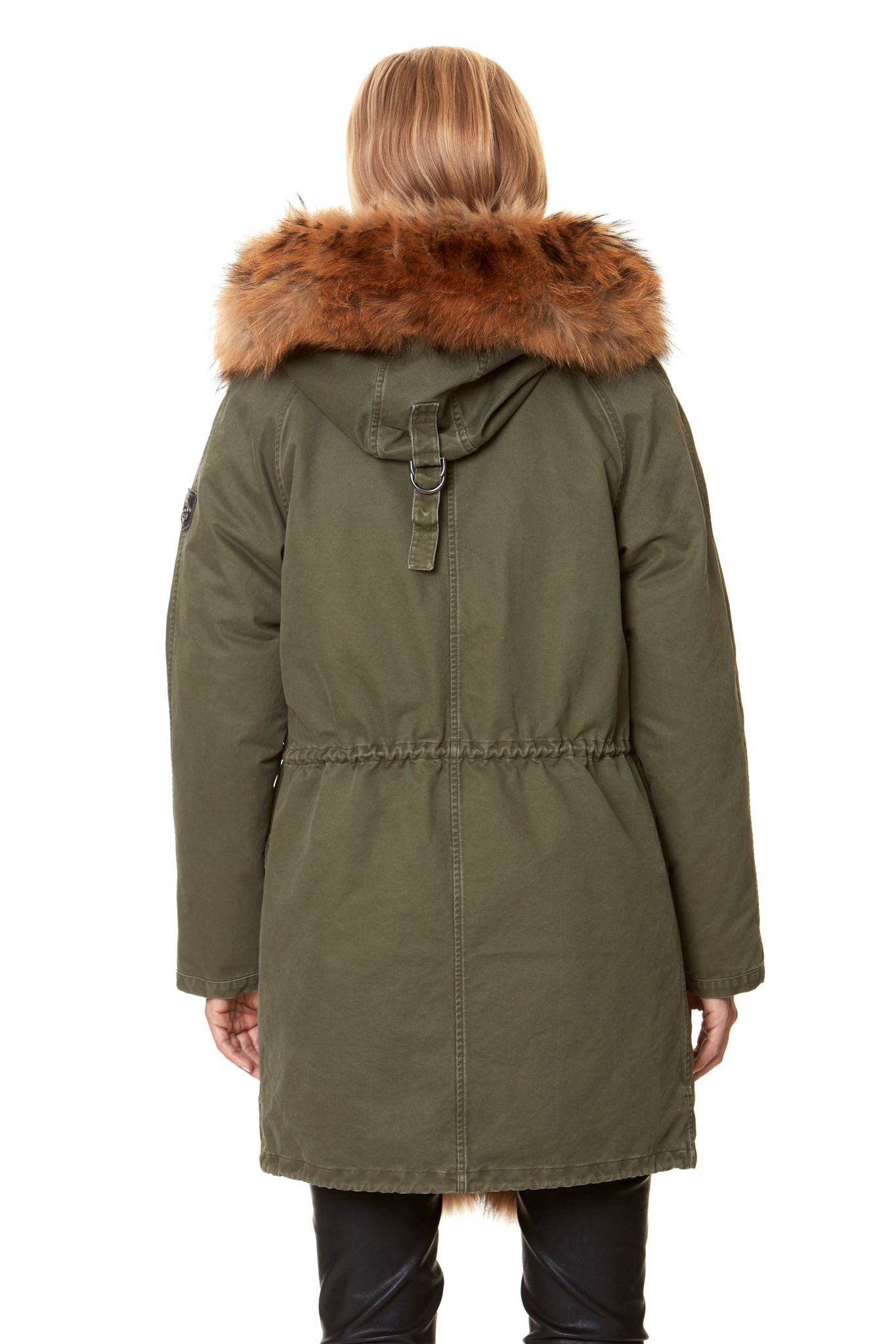 HOLLIES Milano Parkas Olive/Nat