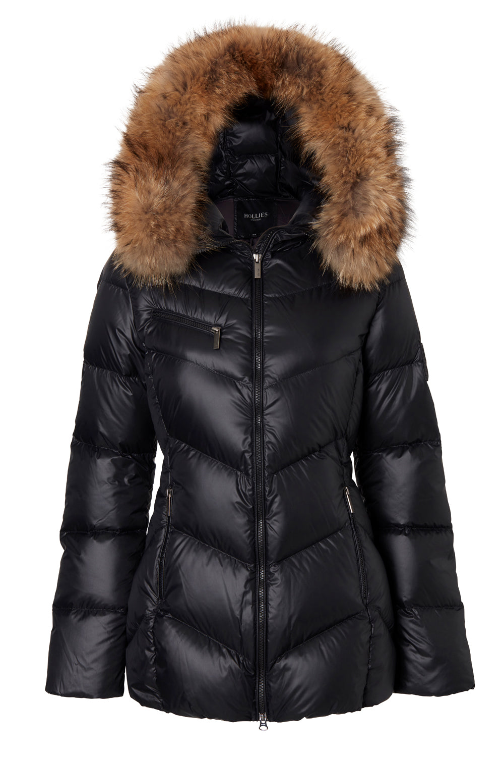 HOLLIES Nathalie Long Jacka Svart/Natur