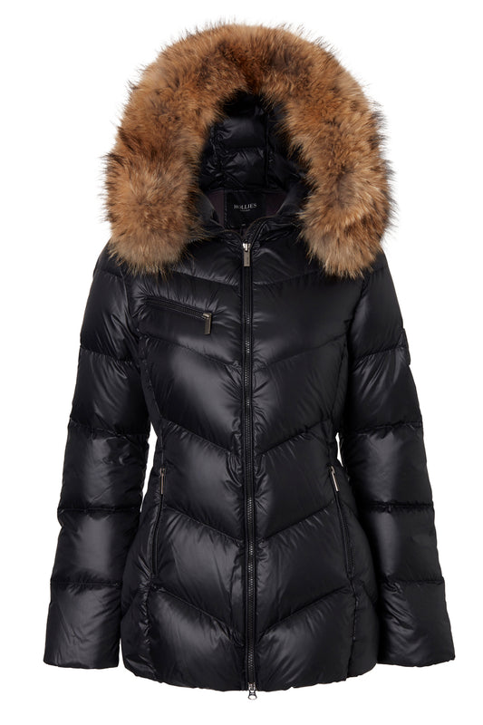 HOLLIES Nathalie Long Jacka Svart/Natur