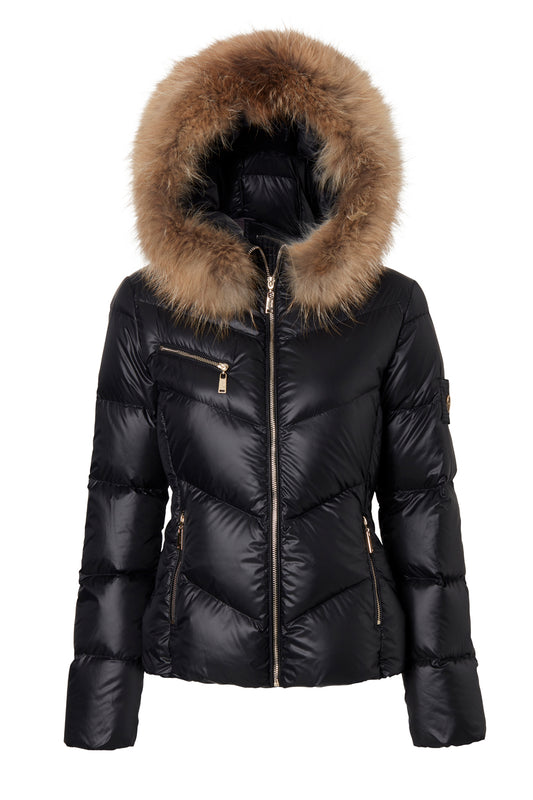 HOLLIES Nathalie Jacka Svart/Natur