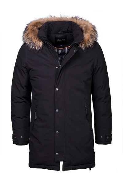 HOLLIES Spokane Herrjacka Svart/Natur