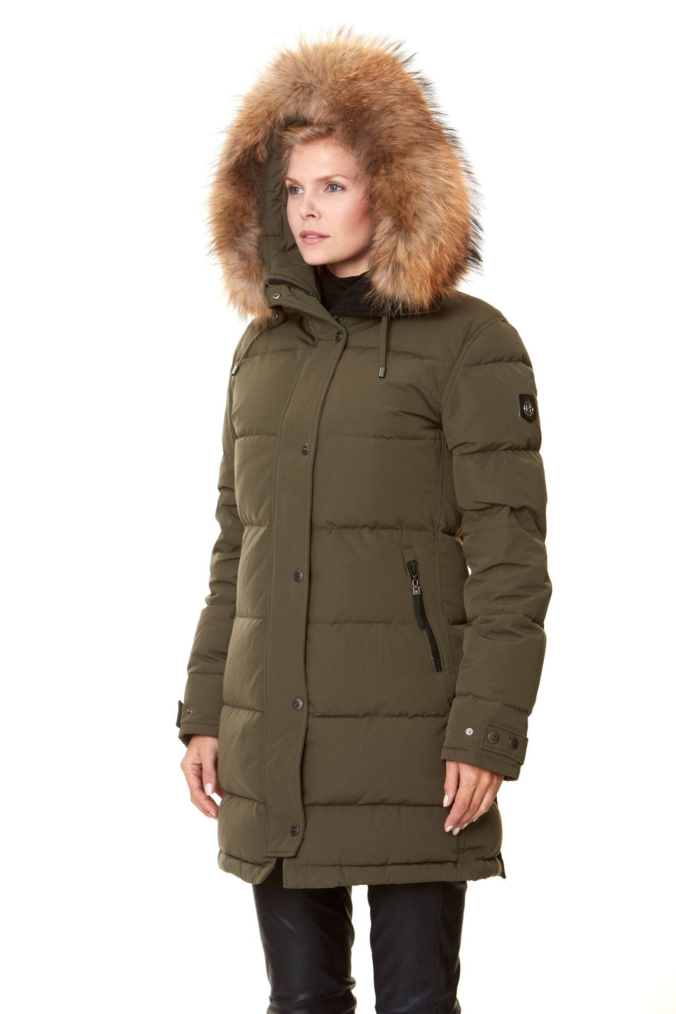 HOLLIES Subway Dunjacka Olive/Natur