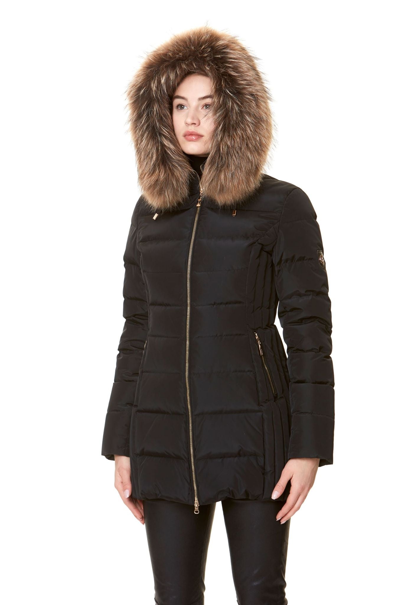 Tribeca Jacka Svart/Natur Gold