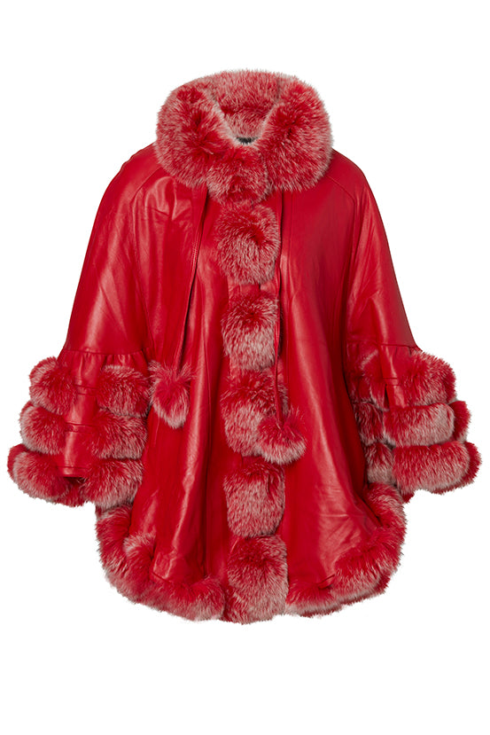 HOLLIES Barcelona Poncho Röd