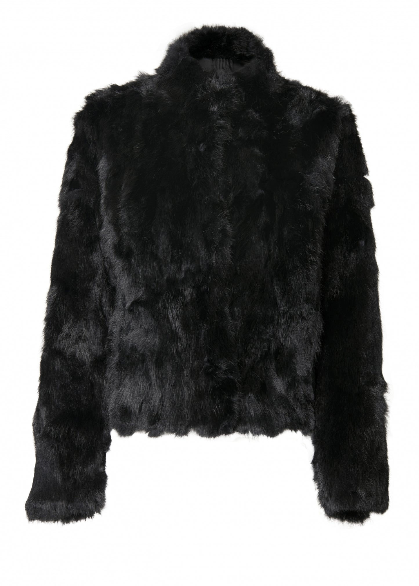 HOLLIES Amanda Pälsjacka Rabbit Svart