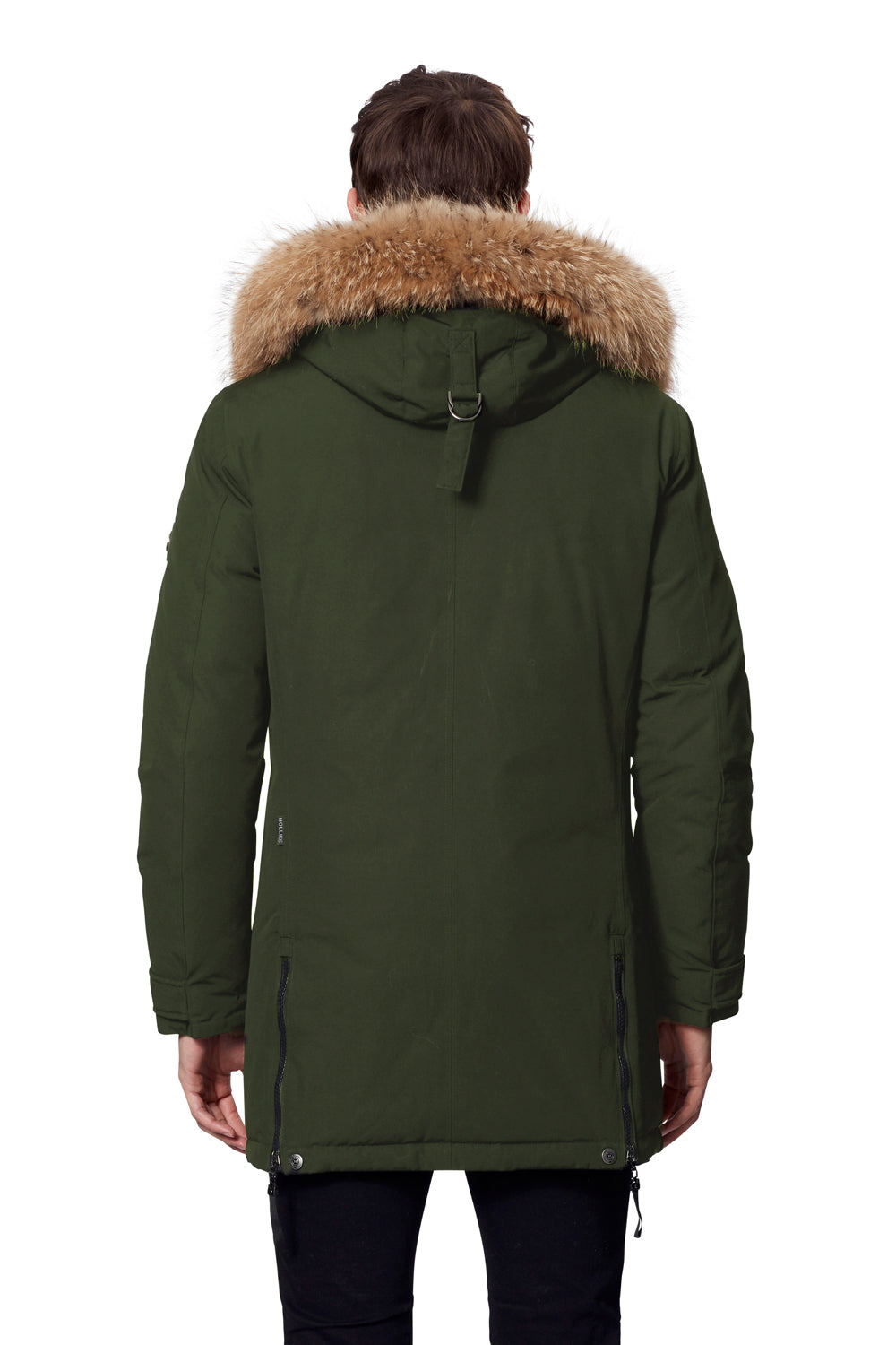 HOLLIES Spokane Herrjacka Olive/Natur