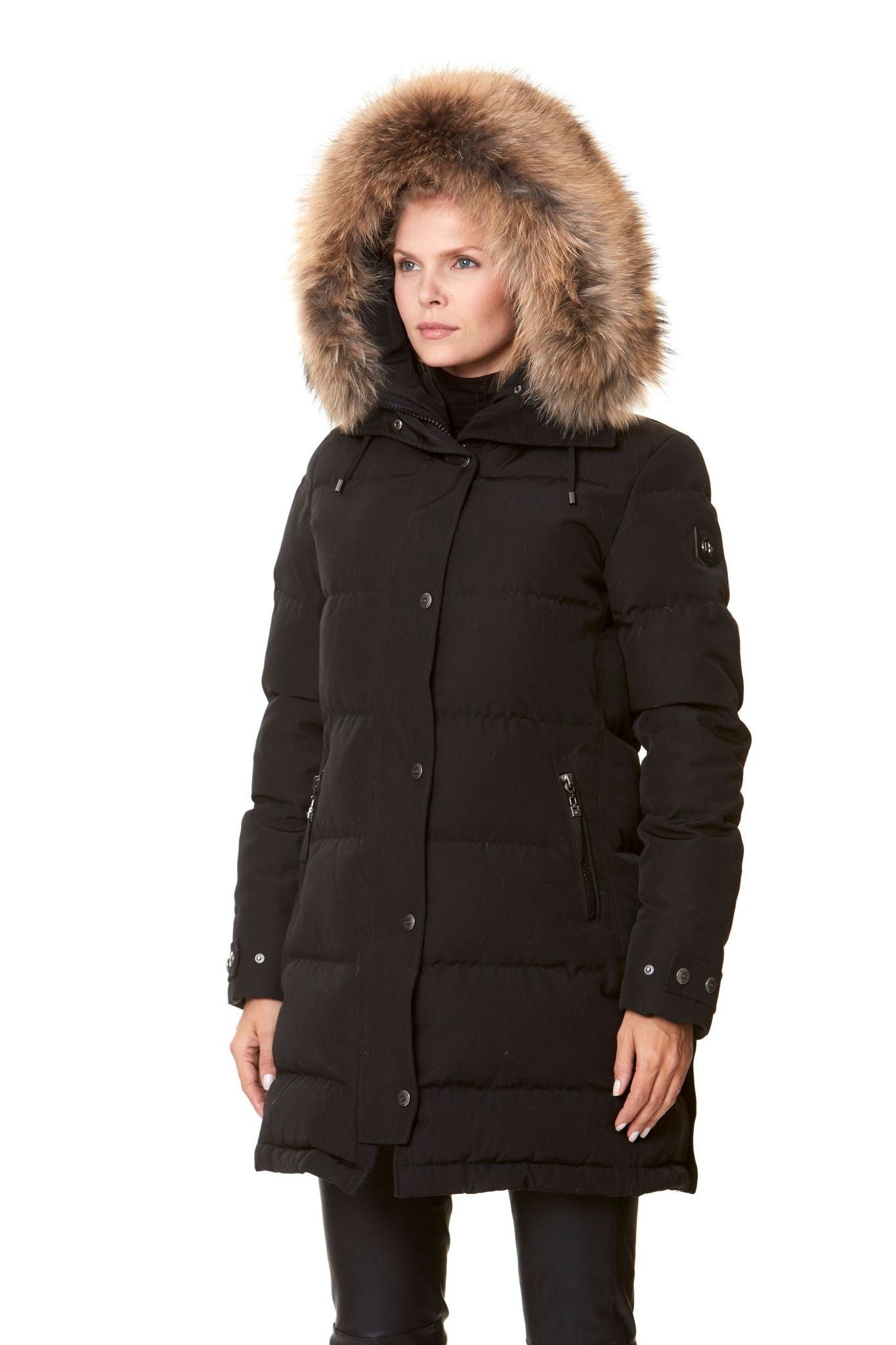 HOLLIES Subway Dunjacka Svart/Natur