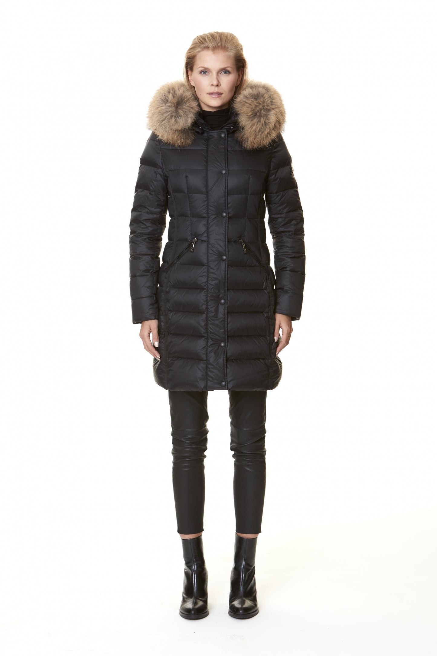 Hollies Tiffany Jacka Svart/Natur