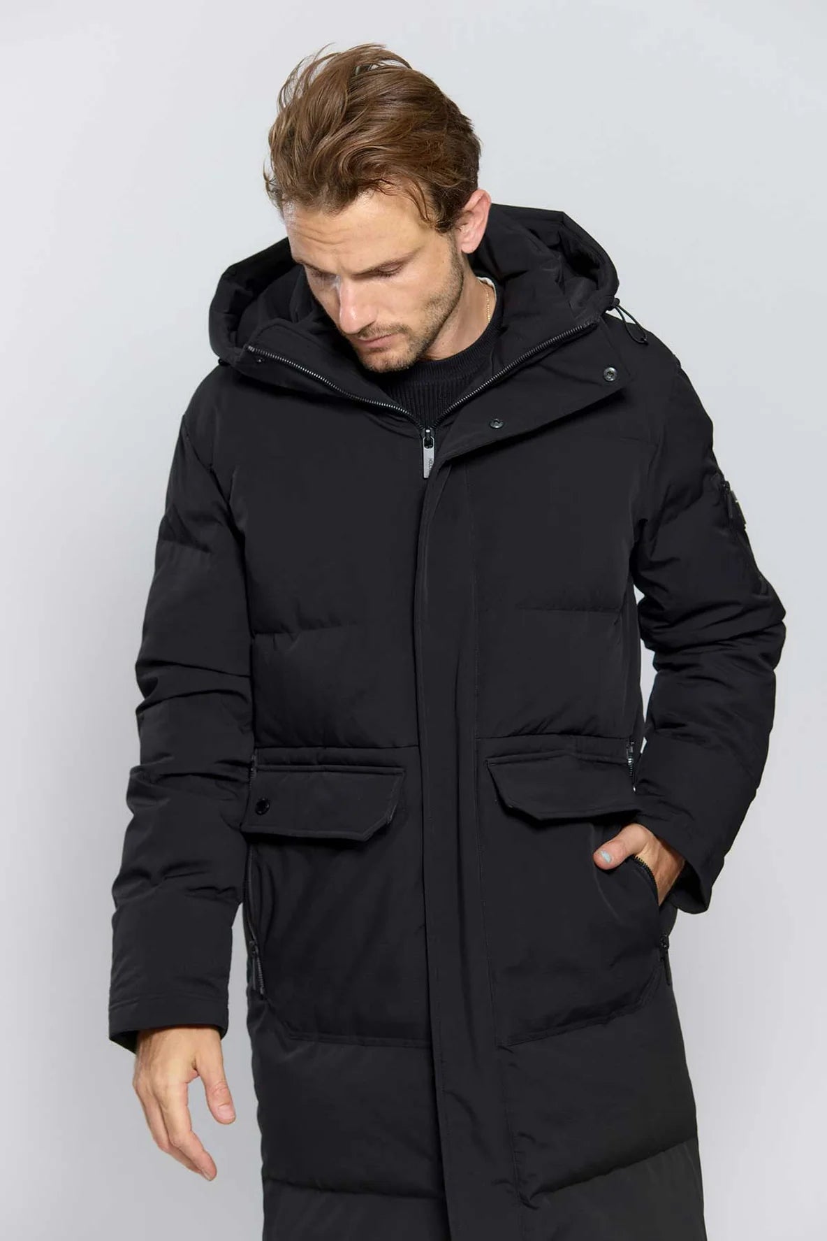 HOLLIES VINTER DUNJACKA MONTBLANC SVART