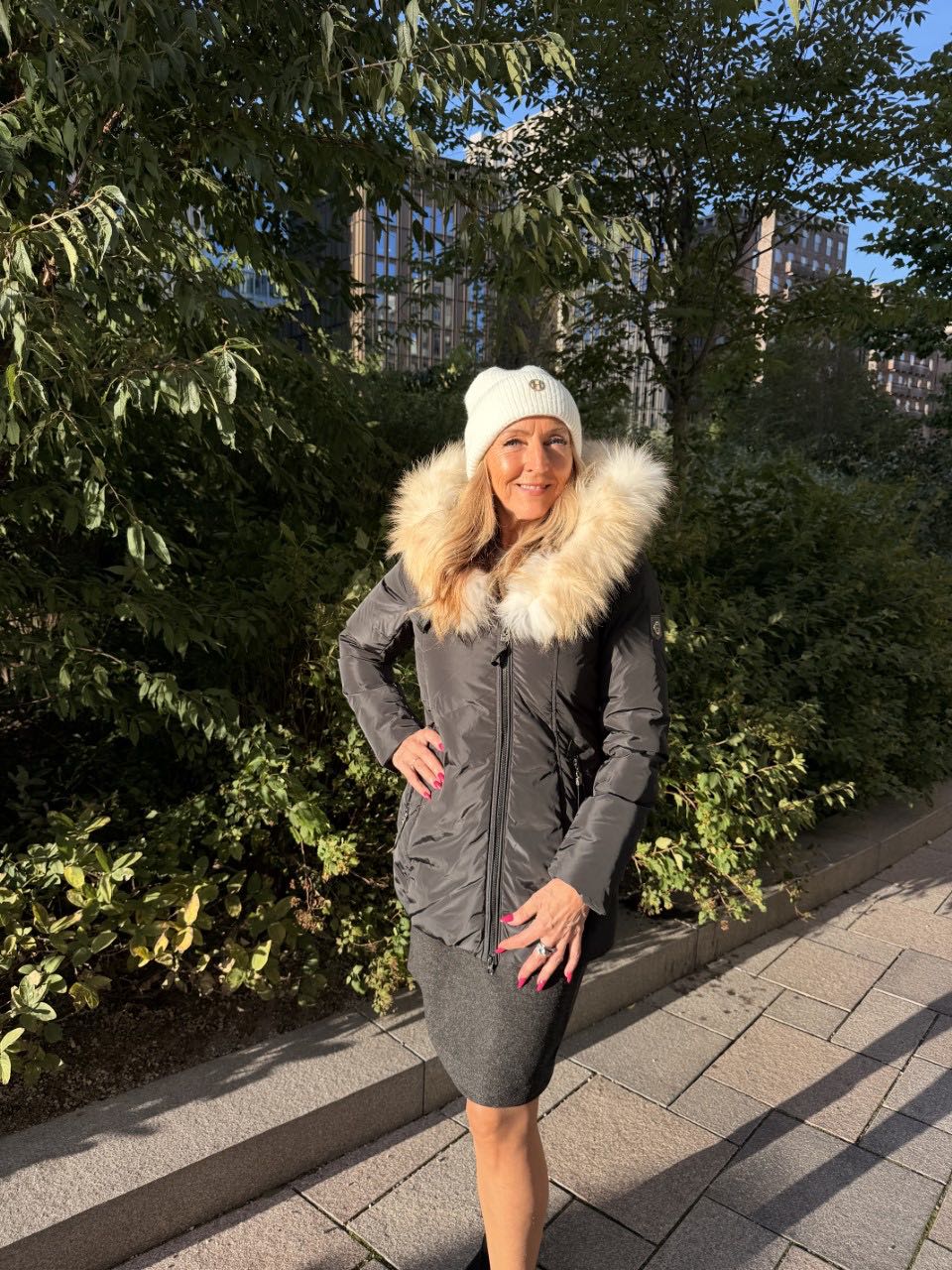 Hollies New York Jacka Svart/Natur