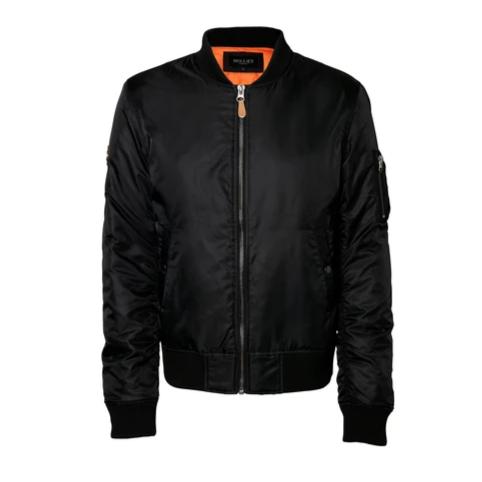 HOLLIES Mens Bomber Svart